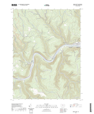 United States Geological Survey Renovo West, PA (2023, 24000-Scale) digital map