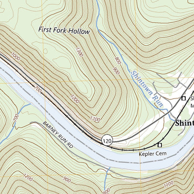 United States Geological Survey Renovo West, PA (2023, 24000-Scale) digital map