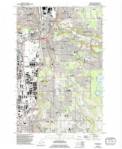 United States Geological Survey Renton, WA (1949, 24000-Scale) digital map