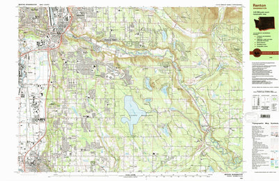 United States Geological Survey Renton, WA (1983, 25000-Scale) digital map