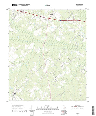 United States Geological Survey Rentz, GA (2020, 24000-Scale) digital map