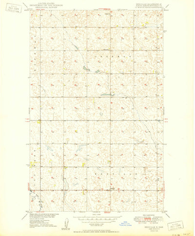 United States Geological Survey Renville, ND (1950, 24000-Scale) digital map