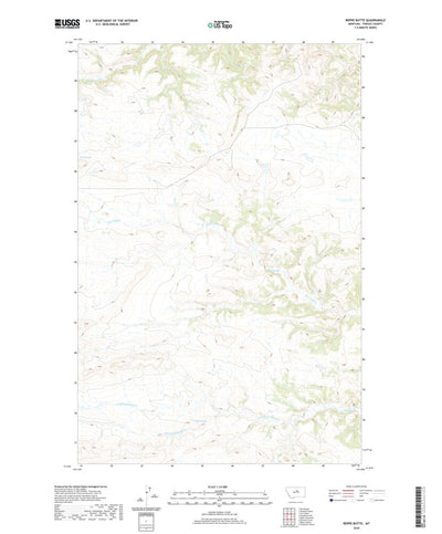United States Geological Survey Reppe Butte, MT (2020, 24000-Scale) digital map