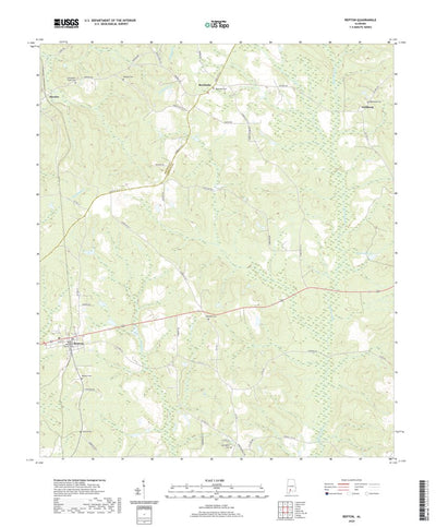 United States Geological Survey Repton, AL (2020, 24000-Scale) digital map