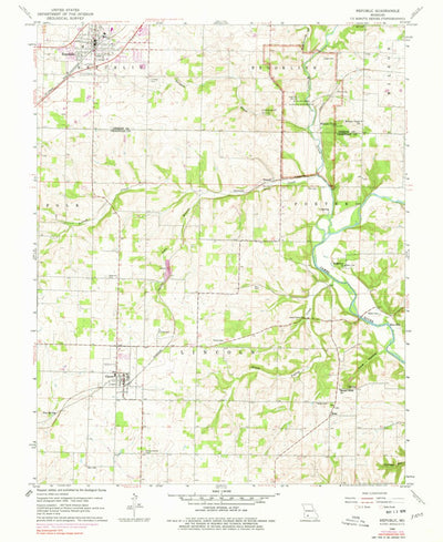 United States Geological Survey Republic, MO (1960, 24000-Scale) digital map