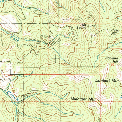 United States Geological Survey Republic, WA (1984, 100000-Scale) digital map