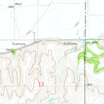 United States Geological Survey Republican City, NE-KS (1974, 24000-Scale) digital map