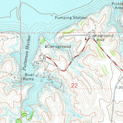 United States Geological Survey Republican City, NE-KS (1974, 24000-Scale) digital map