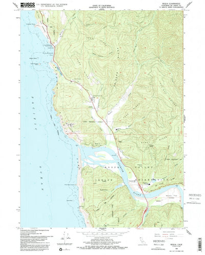 United States Geological Survey Requa, CA (1966, 24000-Scale) digital map