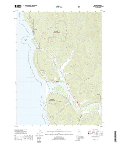 United States Geological Survey Requa, CA (2018, 24000-Scale) digital map