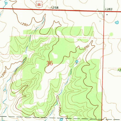 United States Geological Survey Rescue, MO (1971, 24000-Scale) digital map