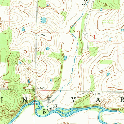 United States Geological Survey Rescue, MO (1971, 24000-Scale) digital map