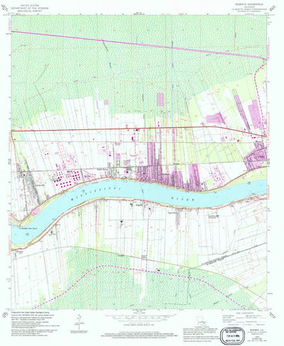 United States Geological Survey Reserve, LA (1962, 24000-Scale) digital map
