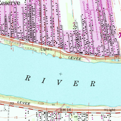 United States Geological Survey Reserve, LA (1962, 24000-Scale) digital map