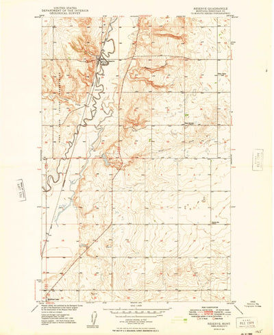 United States Geological Survey Reserve, MT (1949, 24000-Scale) digital map