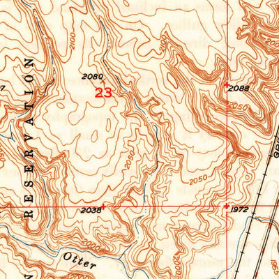 United States Geological Survey Reserve, MT (1949, 24000-Scale) digital map