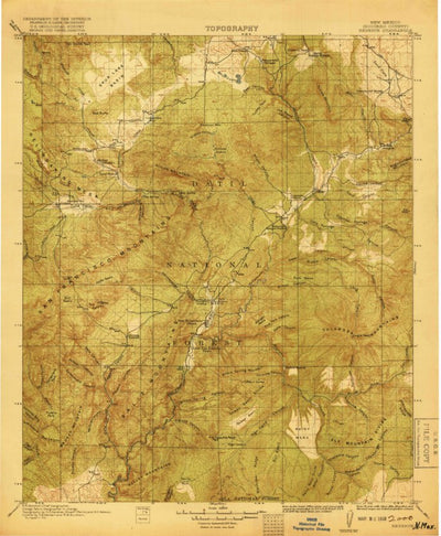 United States Geological Survey Reserve, NM (1918, 125000-Scale) digital map