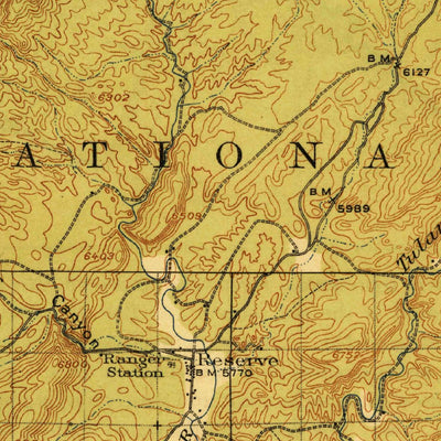 United States Geological Survey Reserve, NM (1918, 125000-Scale) digital map