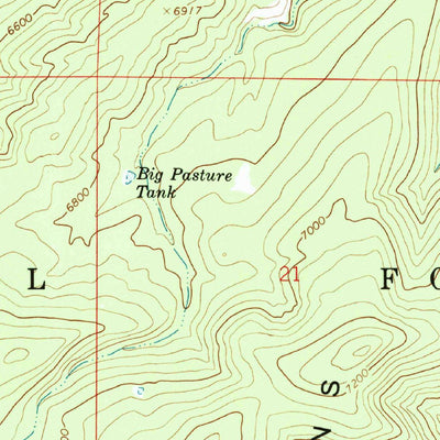 United States Geological Survey Reserve, NM (1965, 24000-Scale) digital map