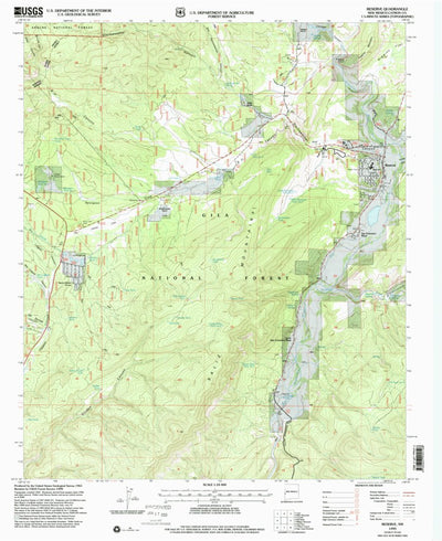 United States Geological Survey Reserve, NM (1999, 24000-Scale) digital map