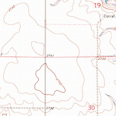 United States Geological Survey Reservoir Coulee, MT (1964, 24000-Scale) digital map