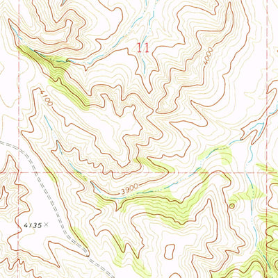 United States Geological Survey Reservoir Creek, WY (1971, 24000-Scale) digital map