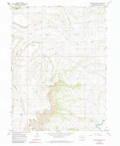 United States Geological Survey Reservoir Draw, CO (1969, 24000-Scale) digital map