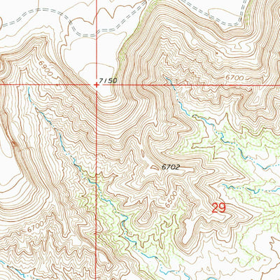 United States Geological Survey Reservoir Draw, CO (1969, 24000-Scale) digital map