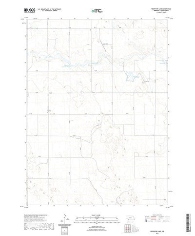United States Geological Survey Reservoir Lake, NE (2021, 24000-Scale) digital map