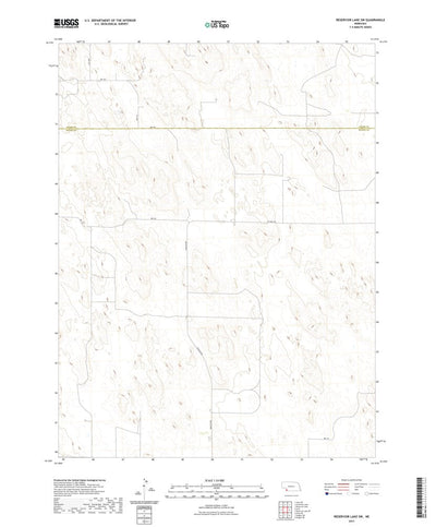 United States Geological Survey Reservoir Lake SW, NE (2021, 24000-Scale) digital map