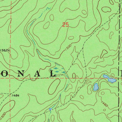 United States Geological Survey Reservoir Pond, WI (1972, 24000-Scale) digital map