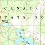 United States Geological Survey Resort Lake, MI-WI (1982, 24000-Scale) digital map