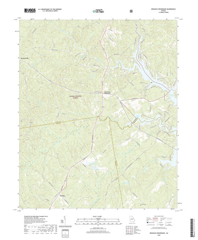 United States Geological Survey Resseaus Crossroads, GA (2020, 24000-Scale) digital map