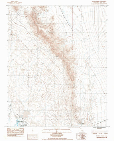 United States Geological Survey Resting Spring, CA (1983, 24000-Scale) digital map