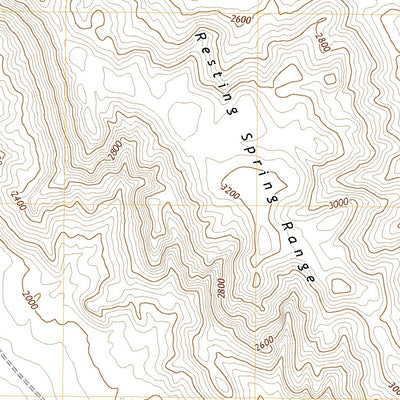 United States Geological Survey Resting Spring, CA (2021, 24000-Scale) digital map