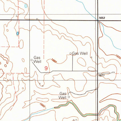 United States Geological Survey Retrop, OK (1989, 24000-Scale) digital map