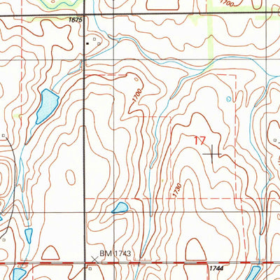 United States Geological Survey Retrop, OK (1989, 24000-Scale) digital map