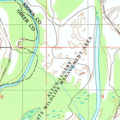 United States Geological Survey Retrop SE, OK (1989, 24000-Scale) digital map