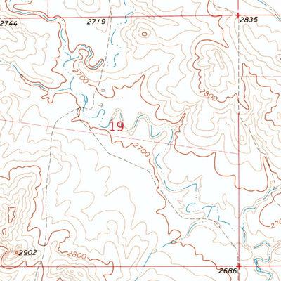 United States Geological Survey Reva NE, SD (1969, 24000-Scale) digital map