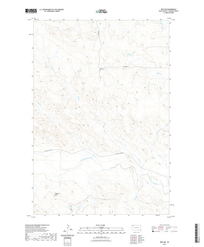 United States Geological Survey Reva NE, SD (2021, 24000-Scale) digital map