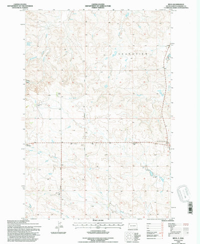 United States Geological Survey Reva, SD (1993, 24000-Scale) digital map
