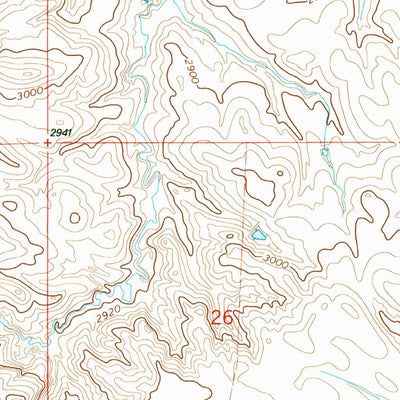 United States Geological Survey Reva, SD (1993, 24000-Scale) digital map