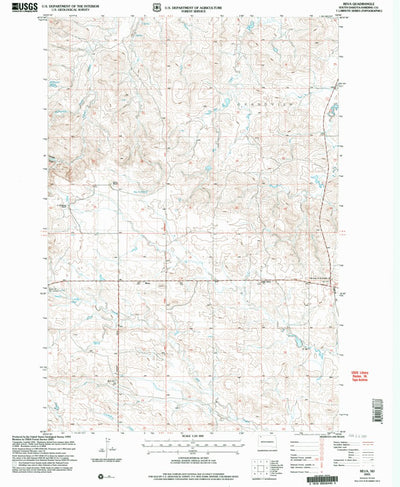 United States Geological Survey Reva, SD (2005, 24000-Scale) digital map