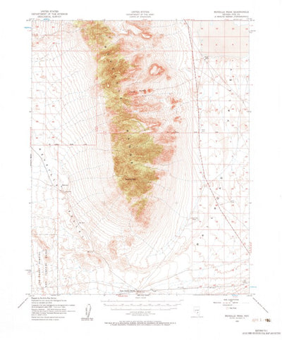 United States Geological Survey Reveille Peak, NV (1952, 62500-Scale) digital map