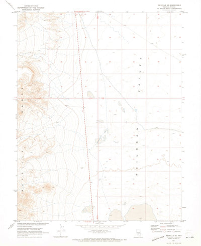 United States Geological Survey Reveille SE, NV (1968, 24000-Scale) digital map