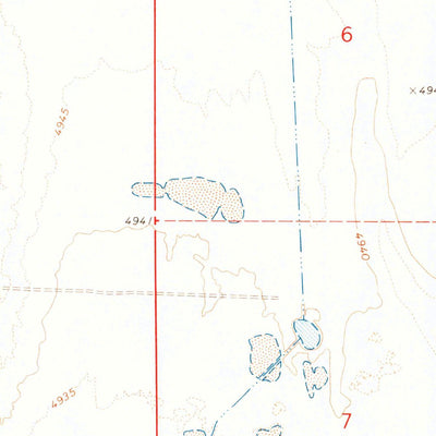 United States Geological Survey Reveille SE, NV (1968, 24000-Scale) digital map