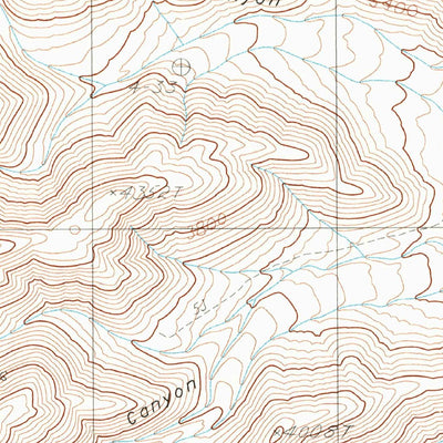 United States Geological Survey Revenue Canyon, CA (1982, 24000-Scale) digital map