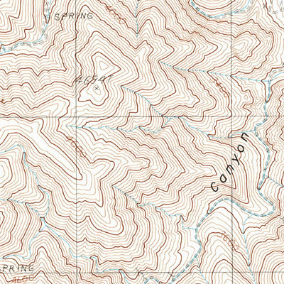 United States Geological Survey Revenue Canyon, CA (1982, 24000-Scale) digital map