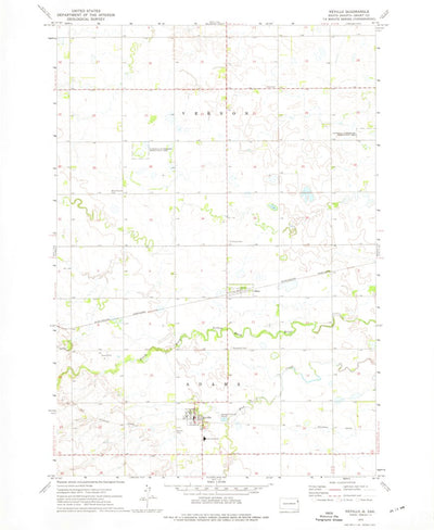 United States Geological Survey Revillo, SD (1973, 24000-Scale) digital map