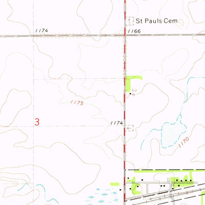 United States Geological Survey Revillo, SD (1973, 24000-Scale) digital map